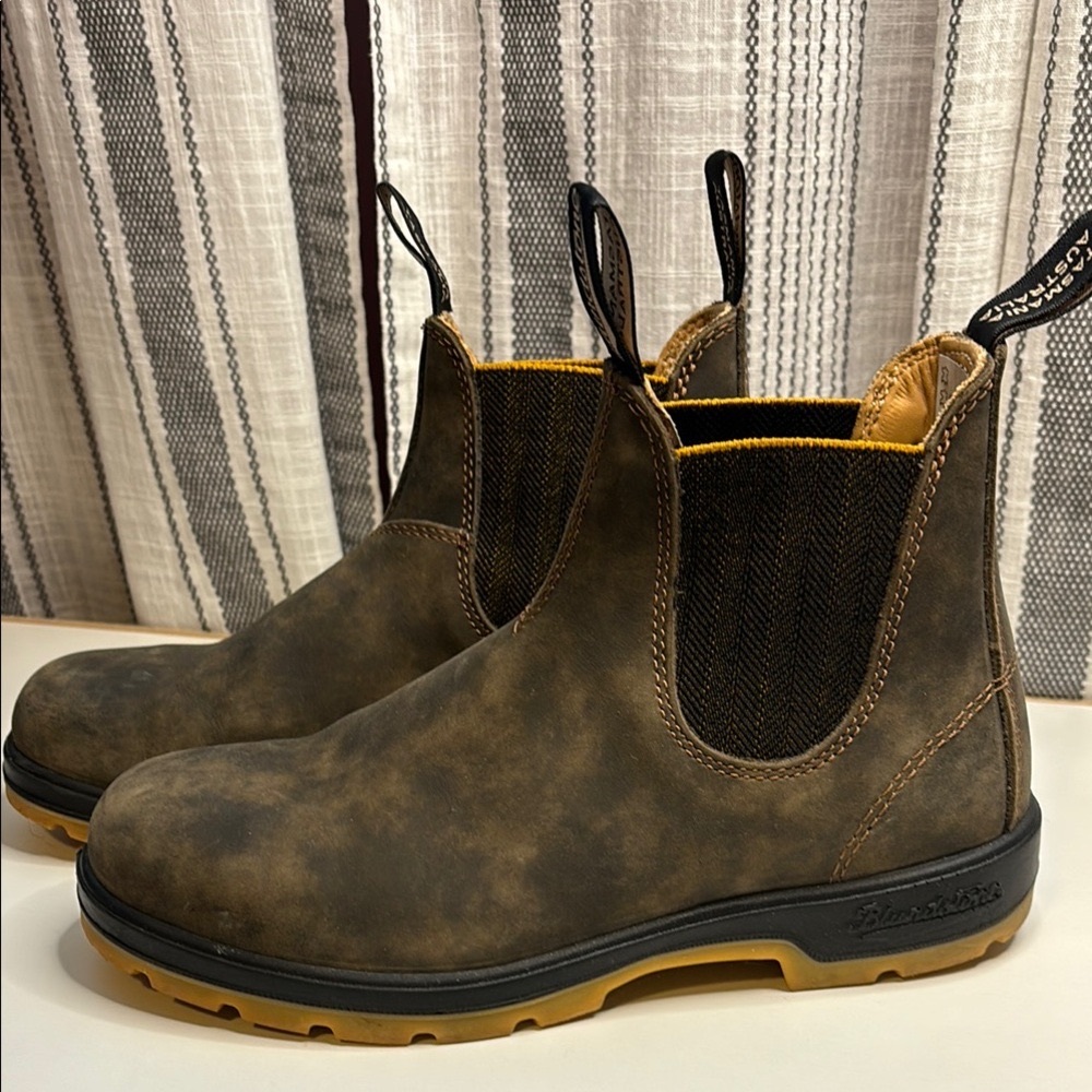 Blundstone Men's Brown Leather Chelsea Boots